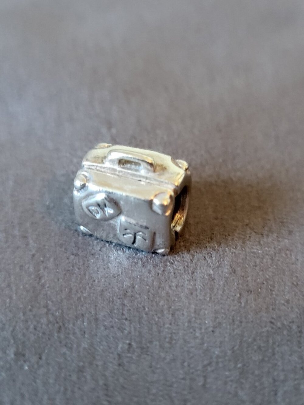 Retired Pandora Adventure Suitcase Travel Charm 790362 S925 ALE Sterling